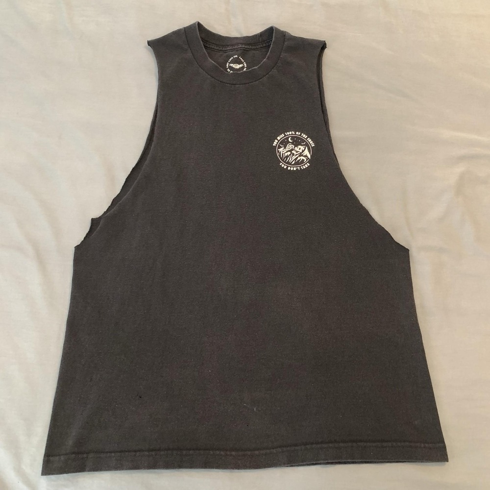 Last Call Co Shirt Mens Large Black Skeleton Shots Graphic Tank Tee T-Shirt